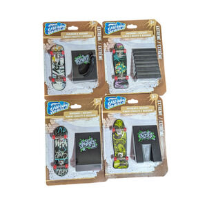 Turbo Wheels Extreme Skateboard & Accessory Set Of 4 Skateboard Toy Set NEW